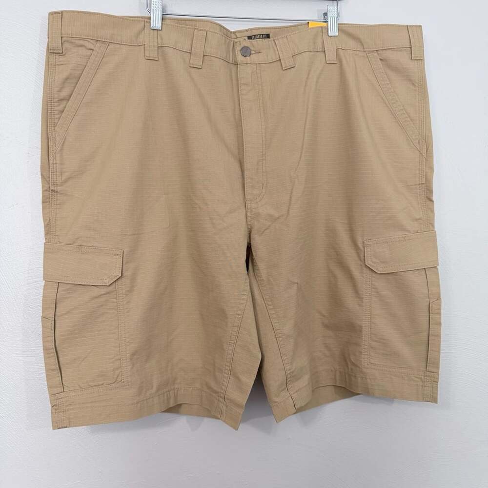 Carhartt Force Men's Relaxed Fit Ripstop Cargo Work Shorts 48x11 Tan NWT